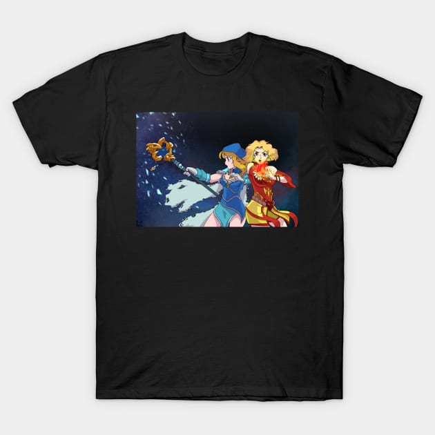 Crystal Maiden and Lina Dota 2 T-Shirt by SLMGames